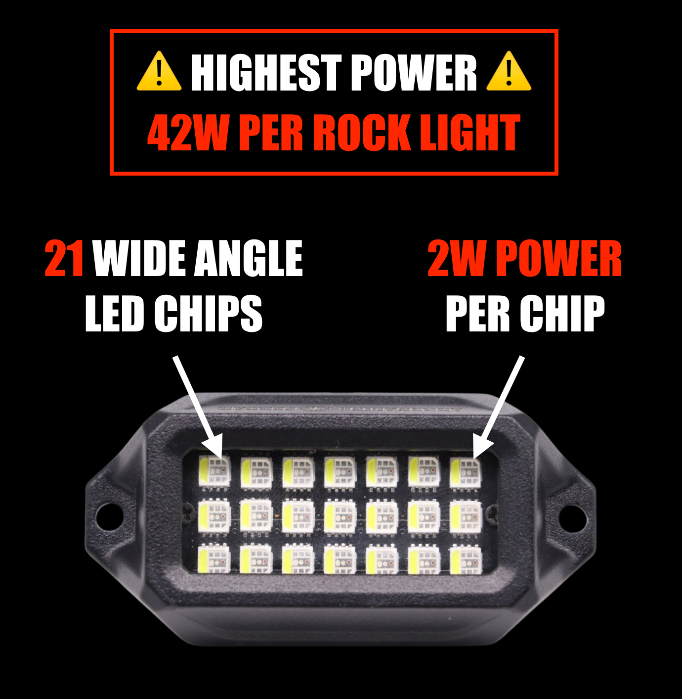 Premium RGB+W Rock Lights - Adrenaline Offroad Outfitters